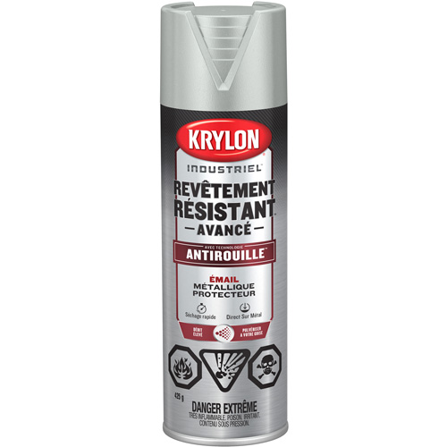 Peinture Tough Coat avec technologie Rust Barrier, Aluminium, M&eacute;tallique, 425 g, Canette a&eacute;rosol Distribution Industrielle GC