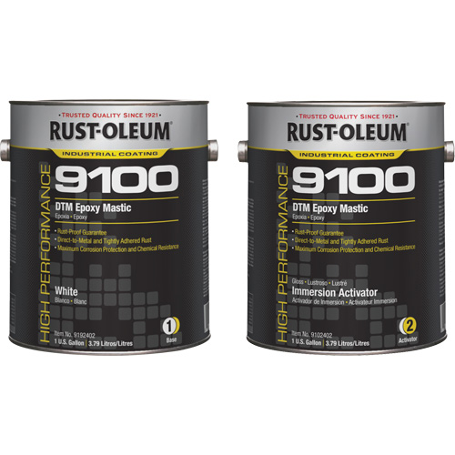 9100 System DTM Epoxy Mastic Base & Activator Kit, White, Gallon Distribution Industrielle GC