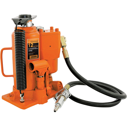 370A Cric-bouteille, 12 tonnes, Air comprim&eacute;/hydraulique, 19-1/2" Hauteur &eacute;lev&eacute;e Distribution Industrielle GC