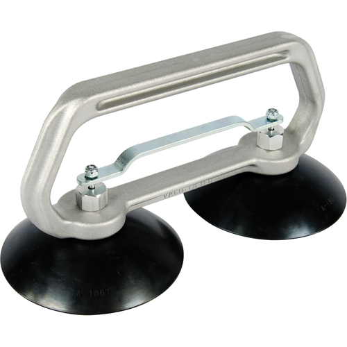 Appareils &agrave; ventouses - Ventouse double industrielle, 75 lb Capacit&eacute;, 5", Barre &agrave; tirer, 10" Longueur de la manche Distribution Industrielle GC