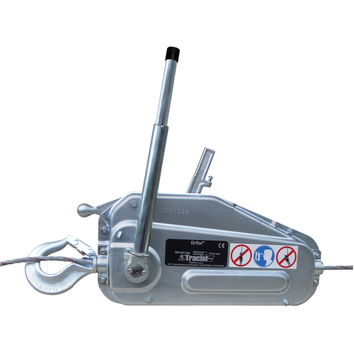 Palan &agrave; c&acirc;ble d'acier Tirfor - TU17, Diam&egrave;tre du fil 5/16", Capacit&eacute; 2000 lb (1 tonne) Distribution Industrielle GC