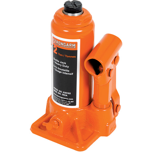302A Cric-bouteille, 2 tonnes, Hydraulique &agrave; main, 12-1/2" Hauteur &eacute;lev&eacute;e Distribution Industrielle GC
