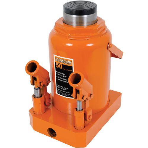 352A Cric-bouteille, 50 tonnes, Hydraulique &agrave; main, 19-3/4" Hauteur &eacute;lev&eacute;e Distribution Industrielle GC