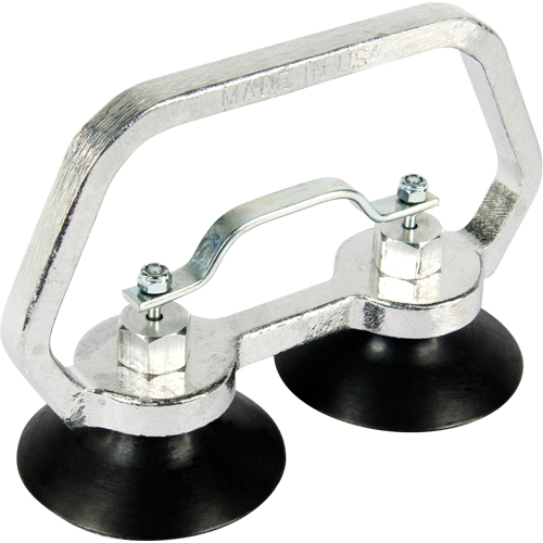 Appareils &agrave; ventouses - Ventouse double industrielle, 30 lb Capacit&eacute;, 3", Barre &agrave; tirer, 7" Longueur de la manche Distribution Industrielle GC