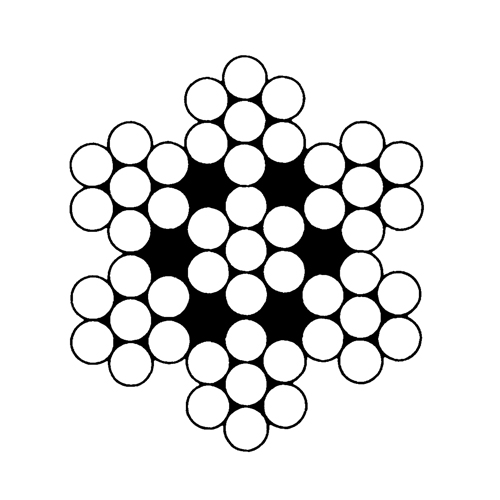 C&acirc;bles d'a&eacute;ronefs, 100' (30,48 m) x 3/64", 270 lb (0,135 tonne), Galvanis&eacute; Distribution Industrielle GC