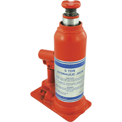 JHJ-5 Crics &agrave; bouteille pour usage tr&egrave;s intensif, 5 tonne(s), 15-3/8" Hauteur &eacute;lev&eacute;e Distribution Industrielle GC