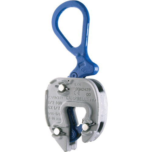 GX Lifting Clamps, 6000 lbs. (3 tons) Working Load Limit, 1/16" - 1" Jaw Opening Distribution Industrielle GC