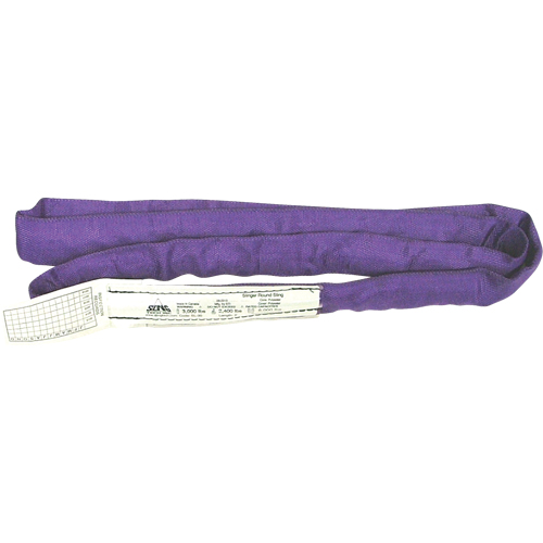 Round Slings, Purple, 2" W x 4' L, 3000 lbs. Vertical Load Distribution Industrielle GC