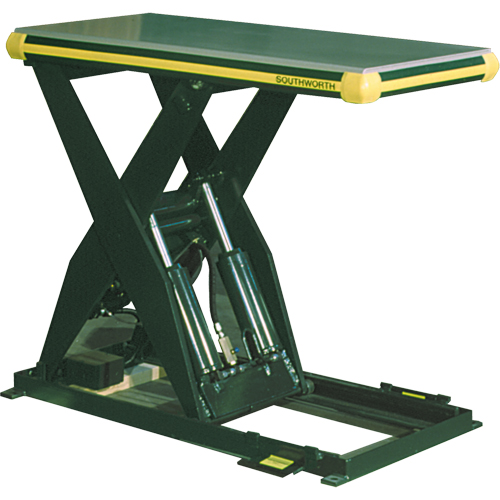 Table &eacute;l&eacute;vatrice hydraulique &agrave; ciseaux Backsaver, Acier, 48" lo x 48" la, Capacit&eacute; 4000 lb Distribution Industrielle GC