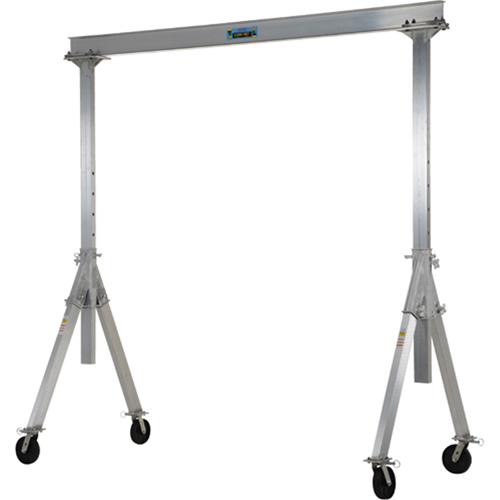 Adjustable Aluminum Gantry Crane, 10' L, 2000 lbs. (1 tons) Capacity Distribution Industrielle GC