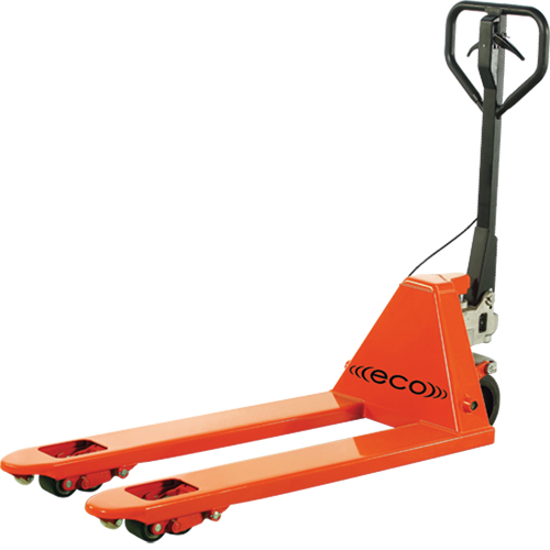 Transpalette &agrave; frein automobile ECO I-55, Acier, 48" lo x 27" la, Capacit&eacute; 5500 lb Distribution Industrielle GC