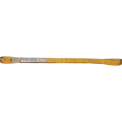 &eacute;lingues de levage en nylon, Pli Simple, Oeillet double, Type 3, 2" la x 3' lo, Limite de charge verticale 3100 lb Distribution Industrielle GC