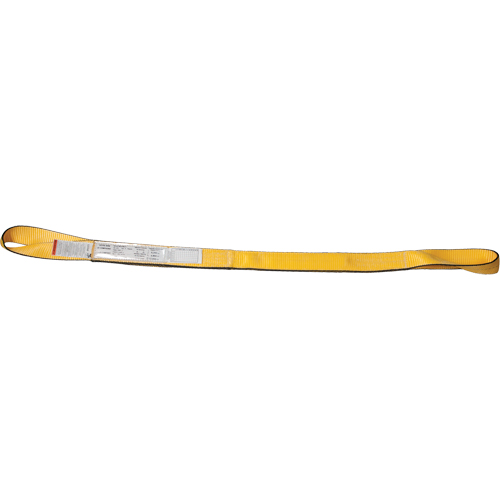 &eacute;lingues de levage en nylon, Pli Double, Oeillets renvers&eacute;s, Type 4, 1" la x 3' lo, Limite de charge verticale 3100 lb Distribution Industrielle GC