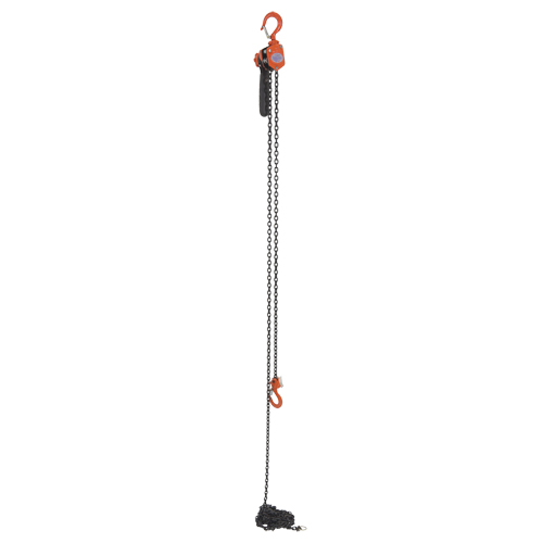 Mini palan &agrave; levier, Lev&eacute;e 15', Cabacit&eacute; 500 lb (0,25 tonne), Chaîne en Acier Distribution Industrielle GC