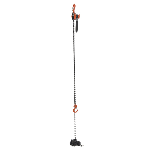 Mini palan &agrave; levier, Lev&eacute;e 15', Cabacit&eacute; 500 lb (0,25 tonne), Chaîne en Acier Distribution Industrielle GC