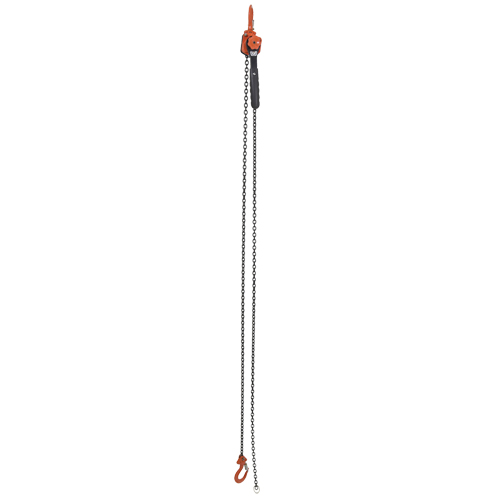 Mini palan &agrave; levier, Lev&eacute;e 10', Cabacit&eacute; 1000 lb (0,5 tonne), Chaîne en Acier Distribution Industrielle GC