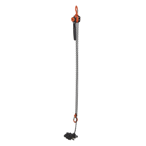 Mini palan &agrave; levier, Lev&eacute;e 15', Cabacit&eacute; 1000 lb (0,5 tonne), Chaîne en Acier Distribution Industrielle GC