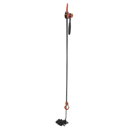 Mini palan &agrave; levier, Lev&eacute;e 20', Cabacit&eacute; 1000 lb (0,5 tonne), Chaîne en Acier Distribution Industrielle GC