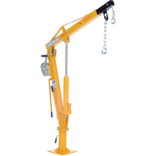Grue &agrave; fl&egrave;che pour camion actionn&eacute;e par treuil, Capacit&eacute; de 1000 lb (0,5 tonne), Limite de 86-1/2" Distribution Industrielle GC