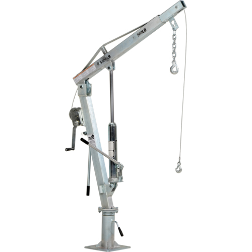 Grue &agrave; fl&egrave;che pour camion actionn&eacute;e par treuil, Capacit&eacute; de 500 lb (0,25 tonne), Limite de 99" Distribution Industrielle GC