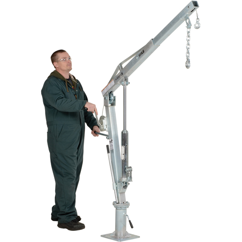 Grue &agrave; fl&egrave;che pour camion actionn&eacute;e par treuil, Capacit&eacute; de 500 lb (0,25 tonne), Limite de 99" Distribution Industrielle GC