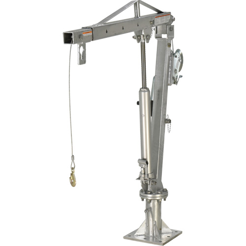 Grue &agrave; fl&egrave;che pour camion actionn&eacute;e par treuil, Capacit&eacute; de 1000 lb (0,5 tonne), Limite de 97" Distribution Industrielle GC