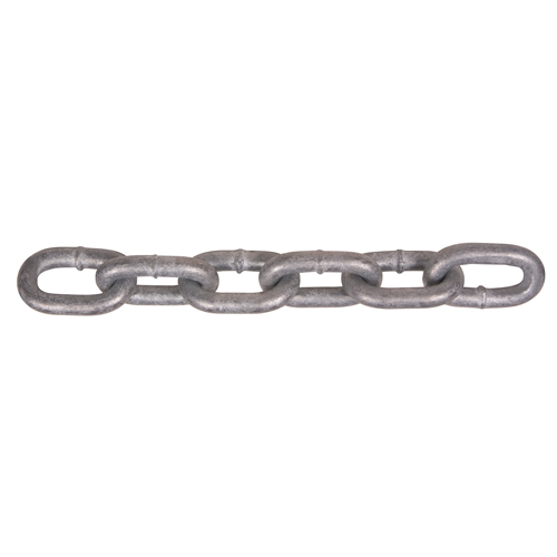 Hot-Dipped Galvanized Chains, Carbon Steel, 3/4" x 100' (30.4 m) L, Grade 30, 10600 lbs. (5.3 tons) Load Capacity Distribution Industrielle GC