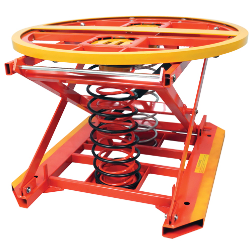 Nivelleur et positionneur &agrave; ressort pour palette, 43-1/2" lo x 43-1/2" la, Capacit&eacute; 4500 lb Distribution Industrielle GC