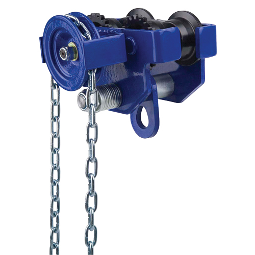 Geared Trolley, 1000 lbs. (0.5 tons) Capacity, 2-13/32" - 5" Distribution Industrielle GC