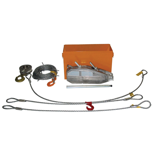 Palan &agrave; c&acirc;ble d'acier Tirfor TU32 en ensemble de r&eacute;cup&eacute;ration, Diam&egrave;tre du fil 5/8", Capacit&eacute; 8000  lb (4 tonnes) Distribution Industrielle GC