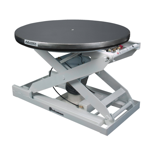 Positionneur pour palette &agrave; nivellement automatique EZ Loader E - plateforme en acier inoxydable, 43" lo x 43" la, Capacit&eacute; 4000 lb Distribution Industrielle GC