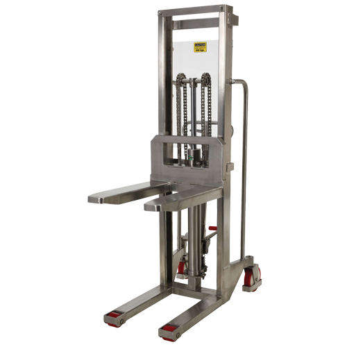 Gerbeur Hefti-Lift, M&eacute;canisme Pompe au pied, Capacit&eacute; de 880 lb, Levage max de 59" Distribution Industrielle GC