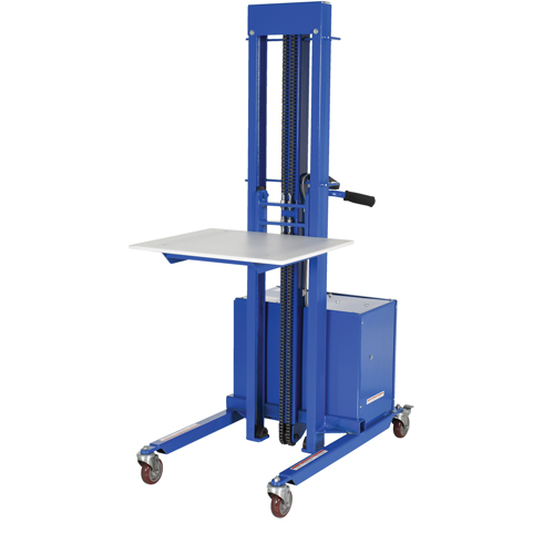 Quick Lift Stacker, Electric Operated, 400 lbs. Capacity, 57" Max Lift Distribution Industrielle GC