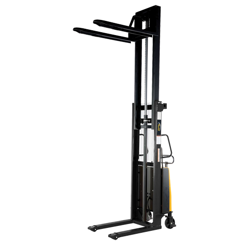Gerbeur pour chariot &eacute;l&eacute;vateur, Fonctionnement &eacute;lectrique, Capacit&eacute; 2000 lb, Lev&eacute;e max 63" Distribution Industrielle GC