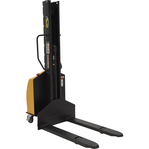 Gerbeur motoris&eacute; avec m&acirc;t &eacute;troit, Fonctionnement &eacute;lectrique, Capacit&eacute; 1000 lb, Lev&eacute;e max 63" Distribution Industrielle GC