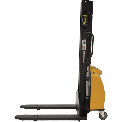 Gerbeur motoris&eacute; avec m&acirc;t &eacute;troit, Fonctionnement &eacute;lectrique, Capacit&eacute; 1000 lb, Lev&eacute;e max 63" Distribution Industrielle GC