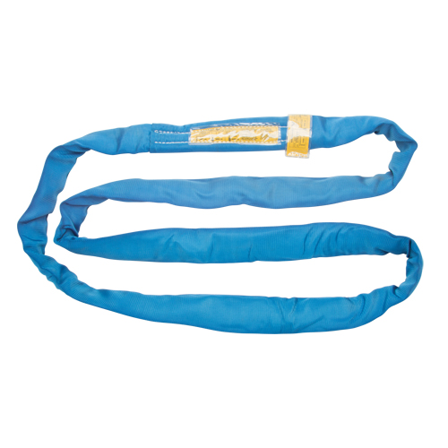 &eacute;lingue de levage en polyester ronde, Bleu, 4" la x 6' lo, 23 000 lb Charge verticale Distribution Industrielle GC