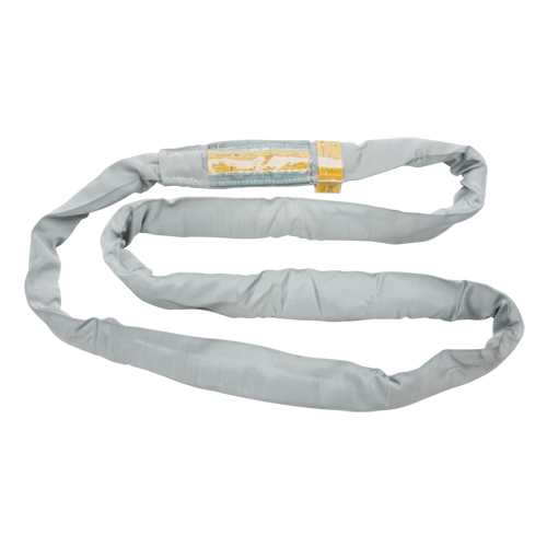Polyester Round Sling, Grey, 4" W x 6' L, 32000 lbs. Vertical Load Distribution Industrielle GC