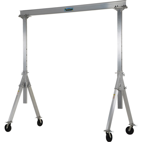Grue-portique ajustable en aluminium, 8' lo, Capacit&eacute; 2000 lb (1 tonne) Distribution Industrielle GC