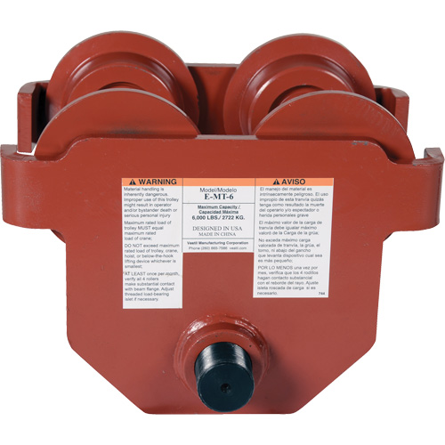 Low Profile Manual Trolley, 6000 lbs. (3 tons) Distribution Industrielle GC