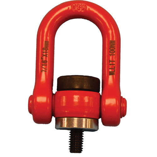 VQ Swivel Hoist Lifting Ring, 1/4", 12 mm Thread Length, Alloy Steel Distribution Industrielle GC