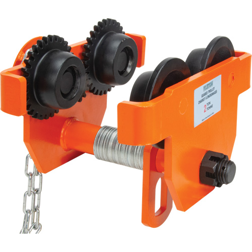 Adjustable Trolley with Safety Plates, 2000 lbs. (1 tons) Capacity, 2-5/16" - 4-14/16" Distribution Industrielle GC