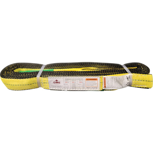 &eacute;lingue en sangle de polyester, Pli Double, Oeillets renvers&eacute;s, Type 4, 2" la x 20' lo, Capacit&eacute; verticale 6400 lb Distribution Industrielle GC