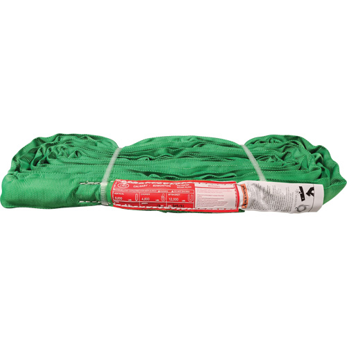 &eacute;lingue ronde en polyester, Vert, 12' lo, 6000 lb Charge verticale Distribution Industrielle GC