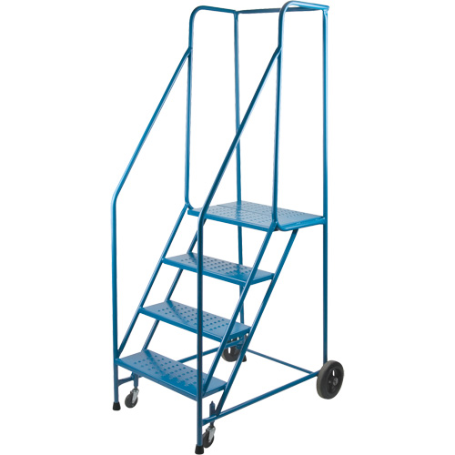 Escabeau roulant certifi&eacute; par la CSA, 4 marches, Largeur de la marche 22", Hauteur de la plateforme 37", Acier Distribution Industrielle GC