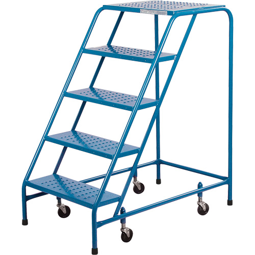 CSA-Certified Rolling Step Ladder, 5 Steps, 22" Step Width, 46" Platform Height, Steel Distribution Industrielle GC