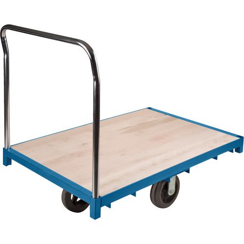 Chariot &agrave; plateforme robuste, 48" lo x 24" la x Capacit&eacute; 2000 lb, Roues en Caoutchouc Distribution Industrielle GC