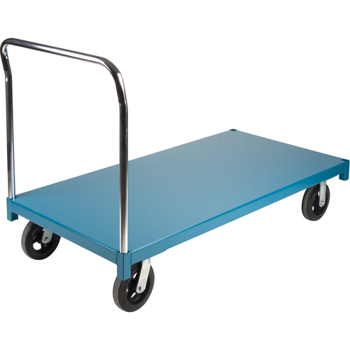 Chariot &agrave; plateforme robuste, 60" lo x 30" la x Capacit&eacute; 2000 lb, Roues en Caoutchouc Distribution Industrielle GC
