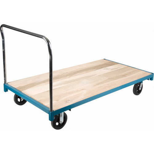 Chariot &agrave; plateforme robuste, 96" lo x 48" la, Capacit&eacute; de 2000 lb, Roues en Caoutchouc Distribution Industrielle GC