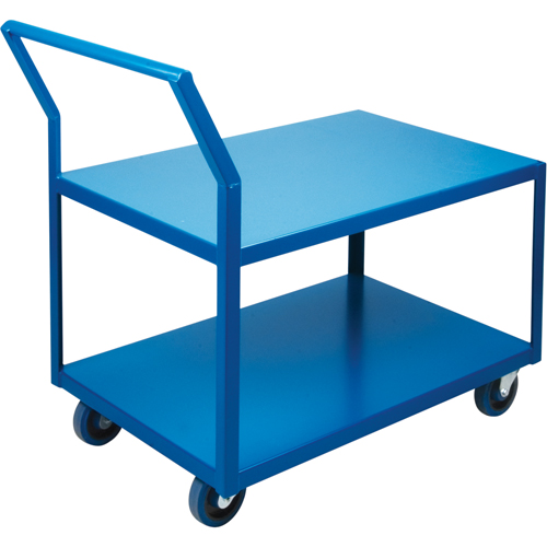 Heavy-Duty Low Profile Shop Carts, 2 Tiers, 18" W x 30" D x 40" H, 1200 lbs. Cap. Distribution Industrielle GC